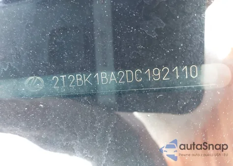 2013 Lexus Rx 350 z USA, uszkodzony, nr VIN 2T2BK1BA2DC192110